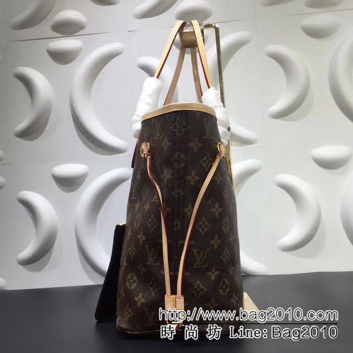 路易威登LV頂級原單M40995老花配杏裏 Neverfull 經典手袋 YDH1309